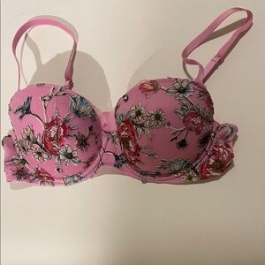 Victoria's Secret Pink Floral Bra 34c